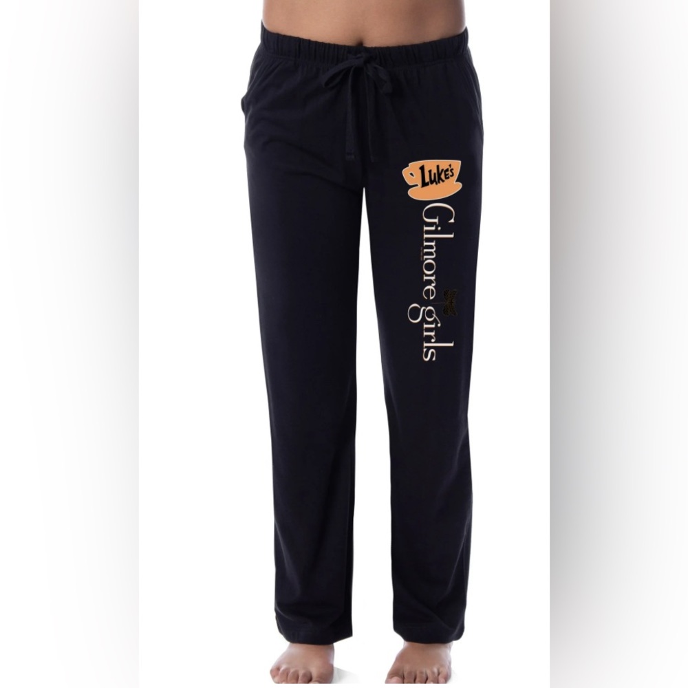Gilmore Girls Luke's Diner Black Lounge Pants